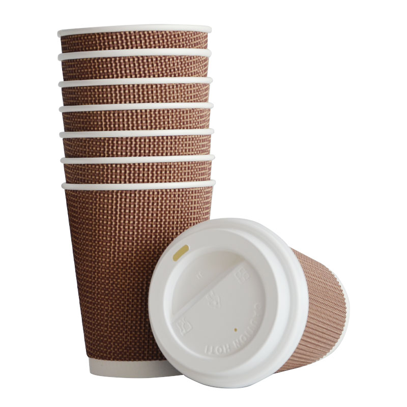 Offset Printing Dessert Espresso Paper Cups Heat Resistant Paper Cup 26oz