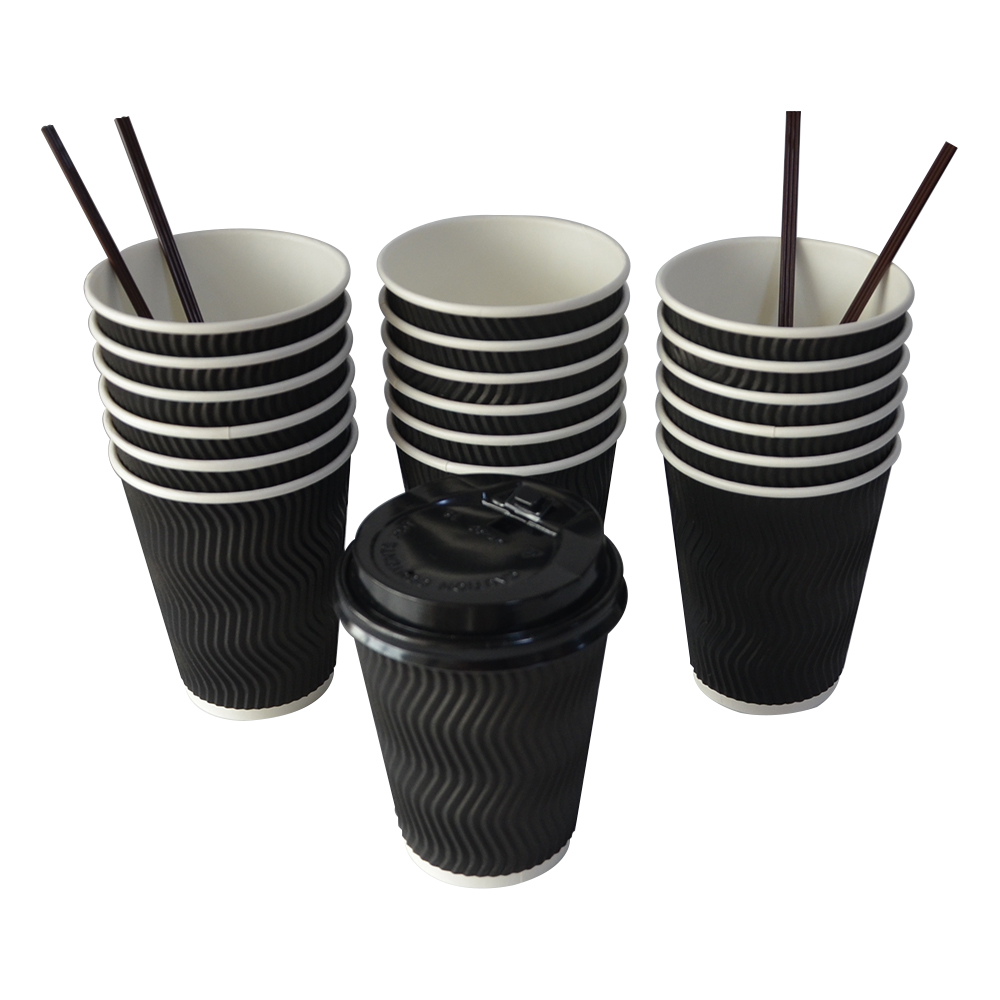 Offset Printing Dessert Espresso Paper Cups Heat Resistant Paper Cup 26oz