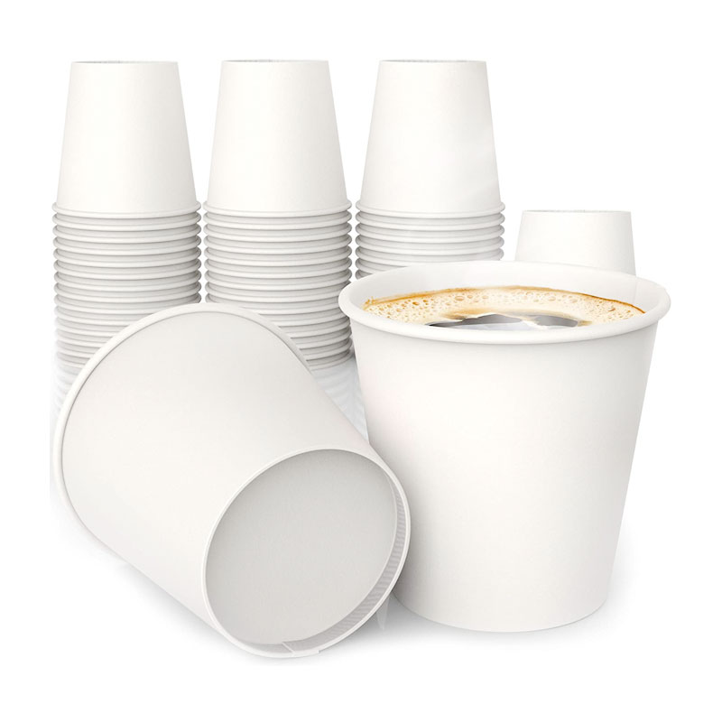 Small Brown Coffee Paper Cup 6.5 Oz With Aluminum Foil