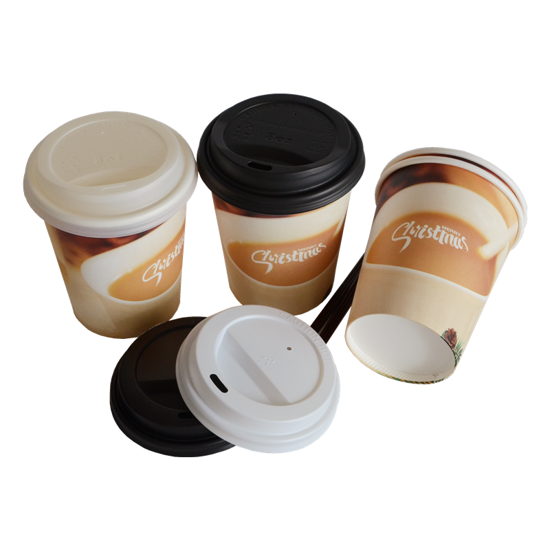 Small Brown Coffee Paper Cup 6.5 Oz With Aluminum Foil