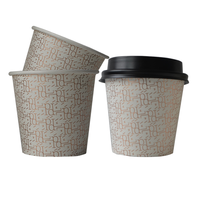 Taza de papel de bebidas calientes de café ondulado ondulado de 16 onzas