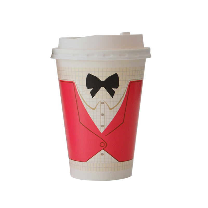 16 Oz Corrugated Ripple Wall Café Hot Drinks Paper Cup