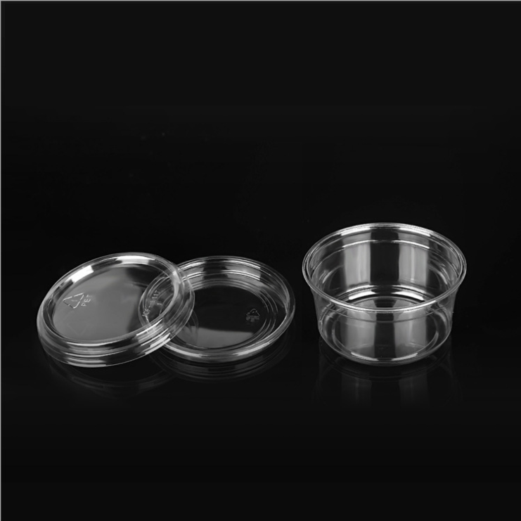 PET Plastic Dome Flat Lid For Cold Cup