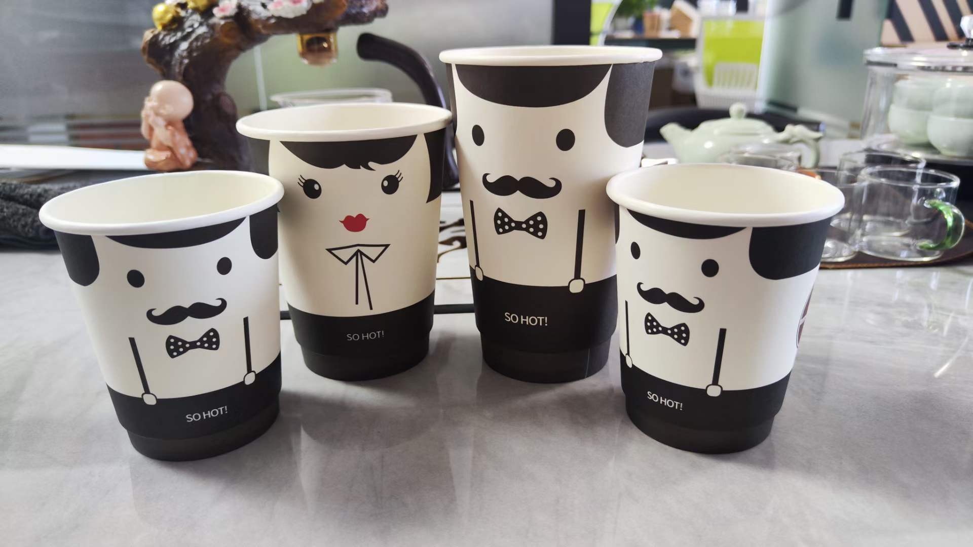 Multi Size Disposable Paper Cup for Family People