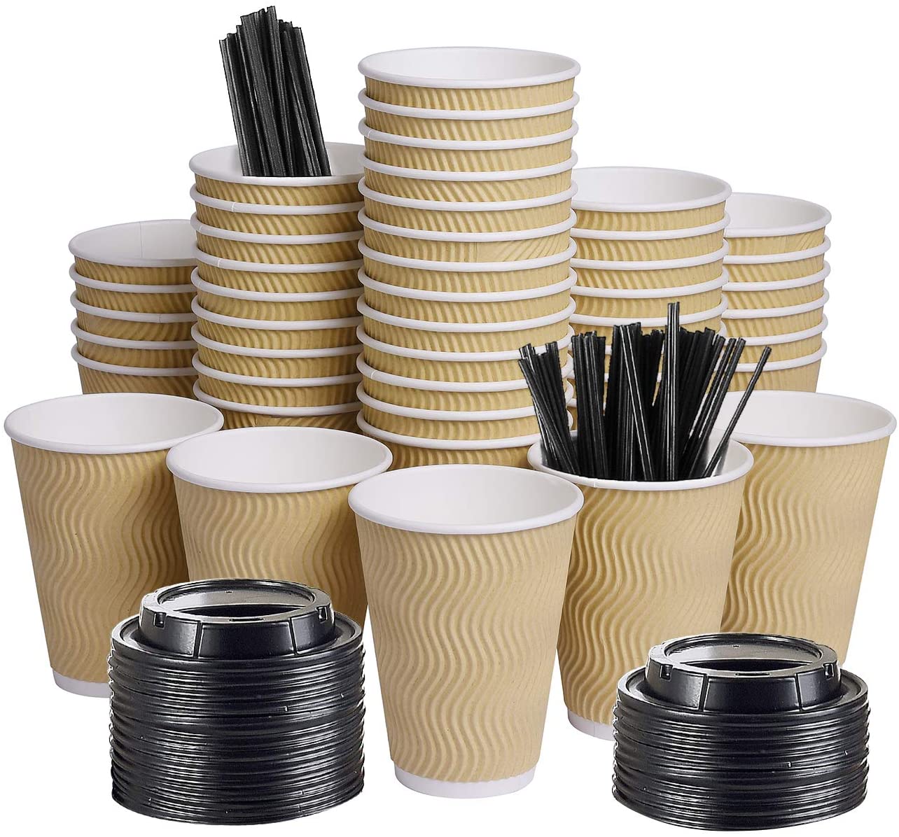 disposable coffee paper cups with lids