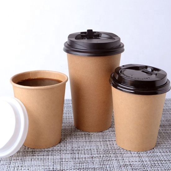 6oz Kraft Single Wall Paper Cup Sun paper190g+18g PE