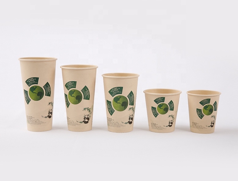 Biodegradable material bamboo pulp paper cup