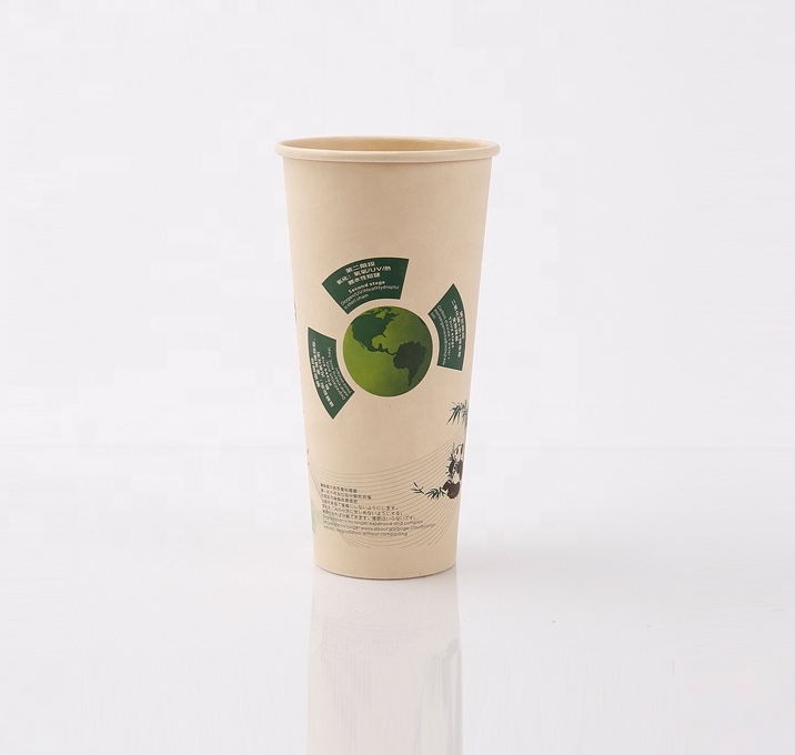 Biodegradable material bamboo pulp paper cup