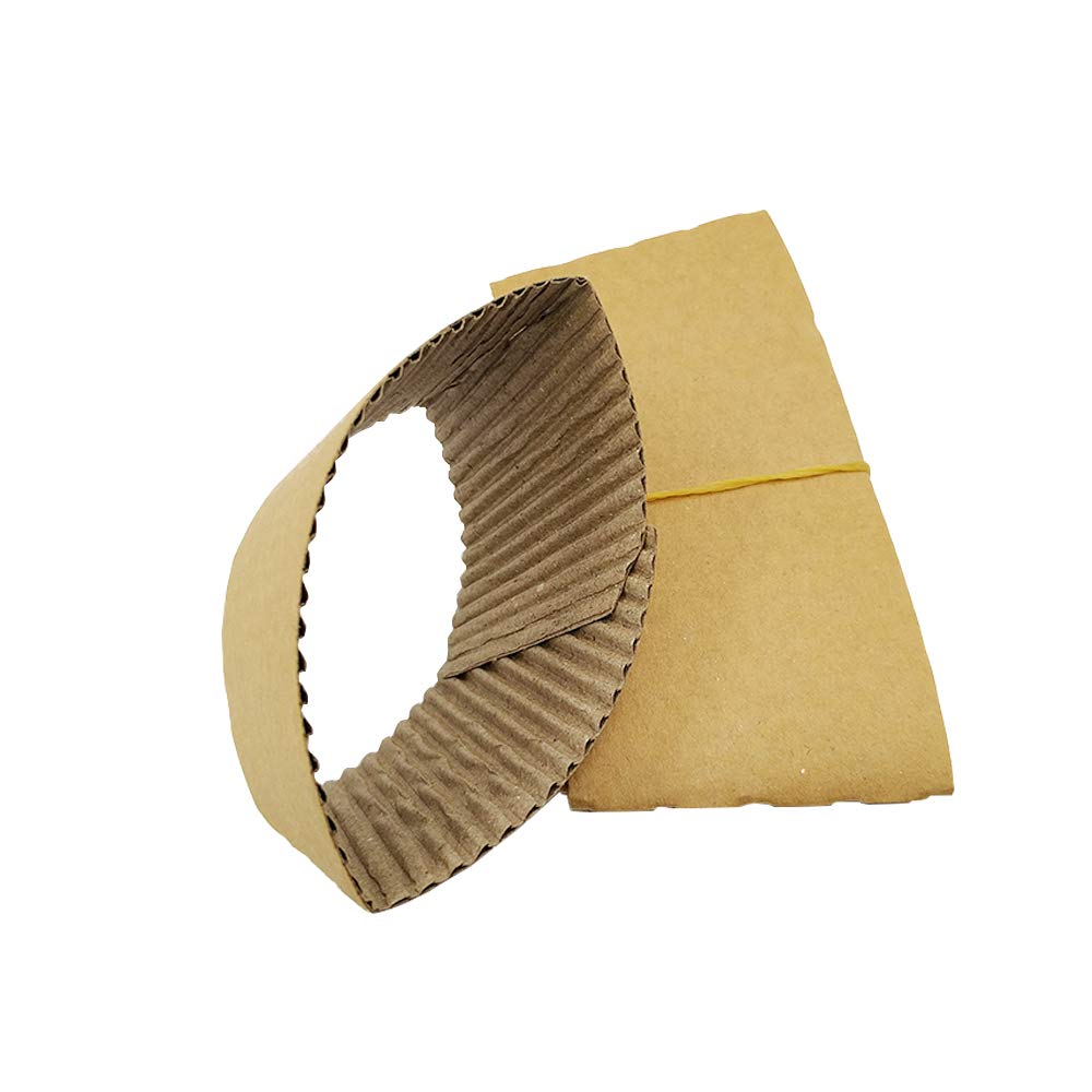 Customer Sublimation Printing Kraft Cardboard Paper Coffee Cup Sleeves