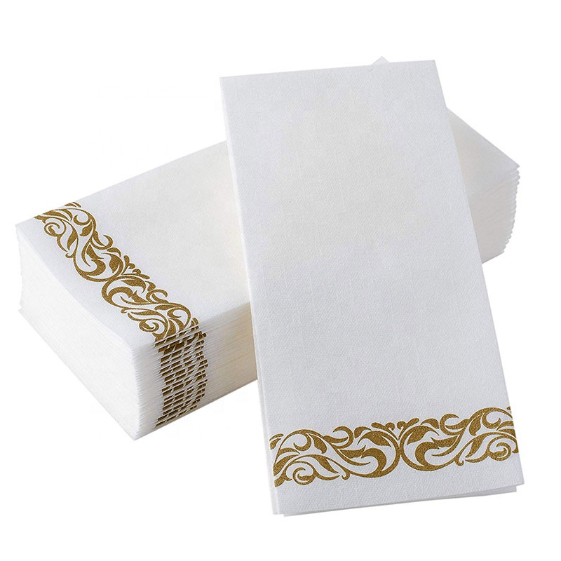 2 Ply Dinner Serviettes Napkin White 9inch Beverage Napkins LOGO