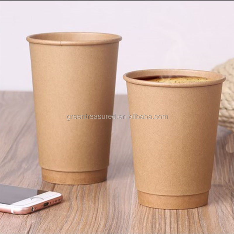 custom printed insulated paper cups Double Wall Hot Coffee Cup