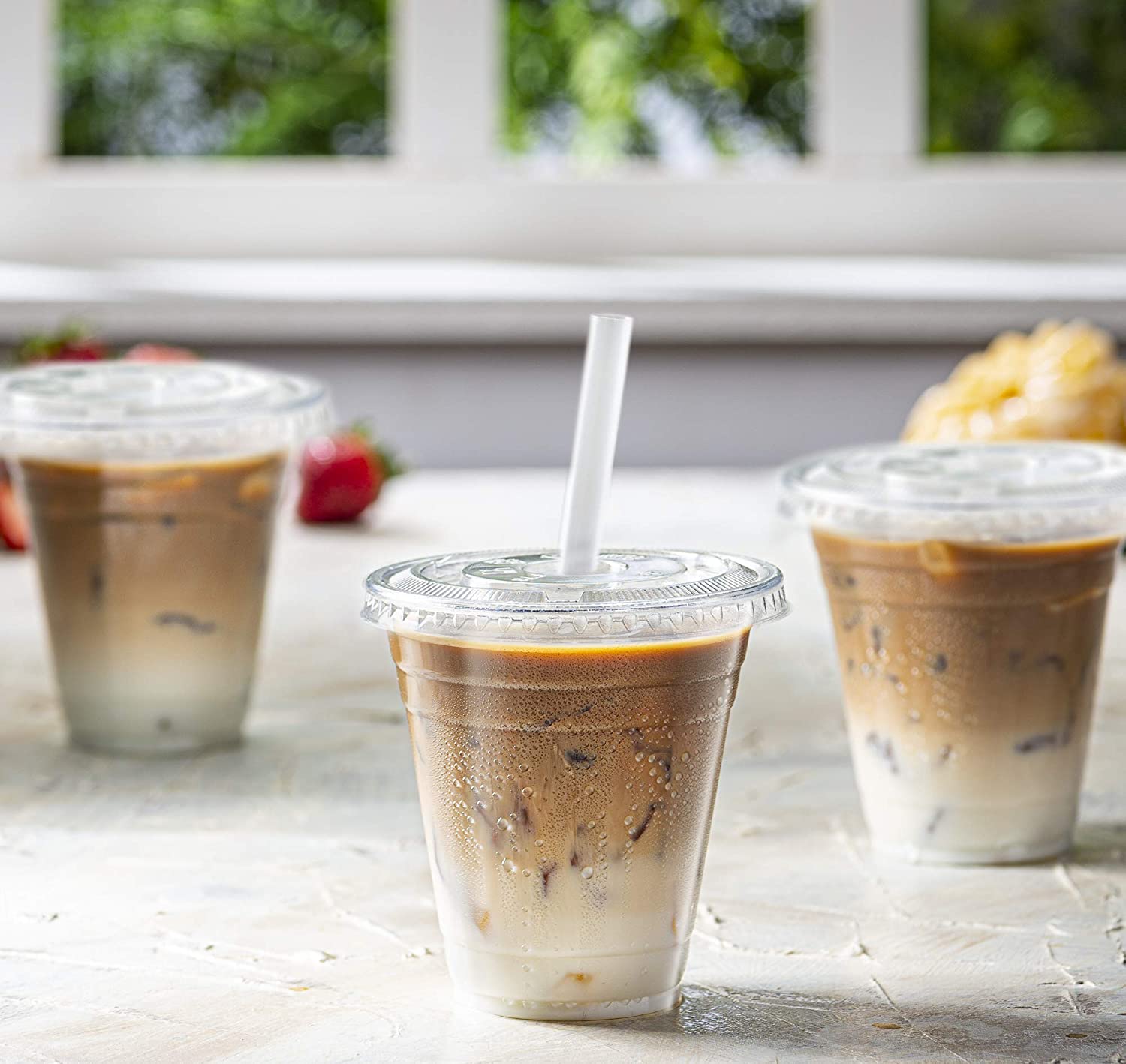 Disposable PET Plastic Cups for Boba Tea