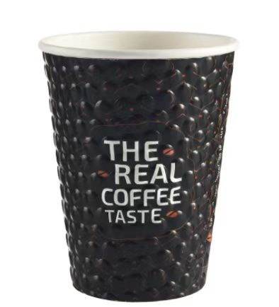 luxury embossed double wall paper cup