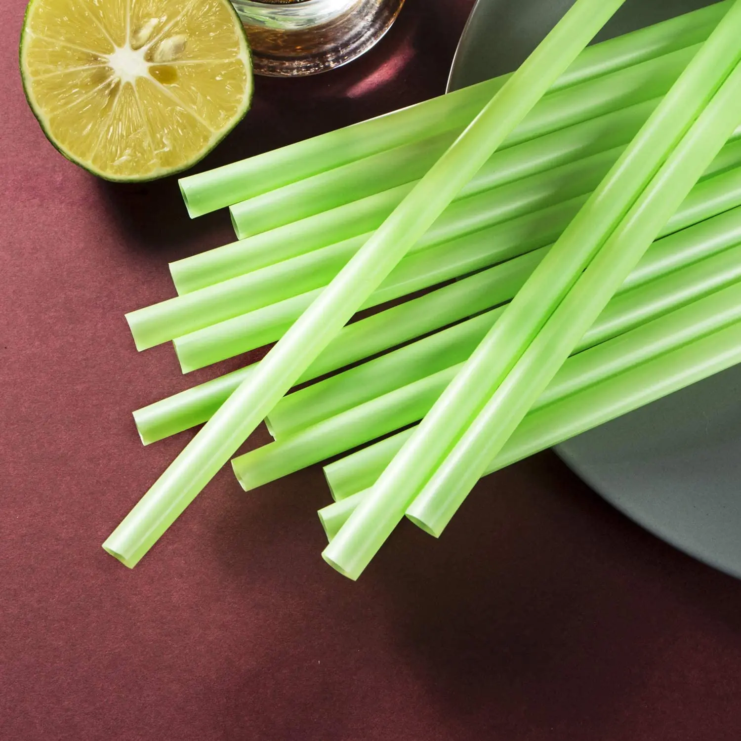 Colorful Disposable Plastic PP PLA Straw Durable and Eco-Friendly Straws