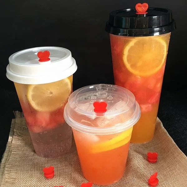 12oz 16oz 24oz Clear Disposable PP Bubble Tea Plastic Cup