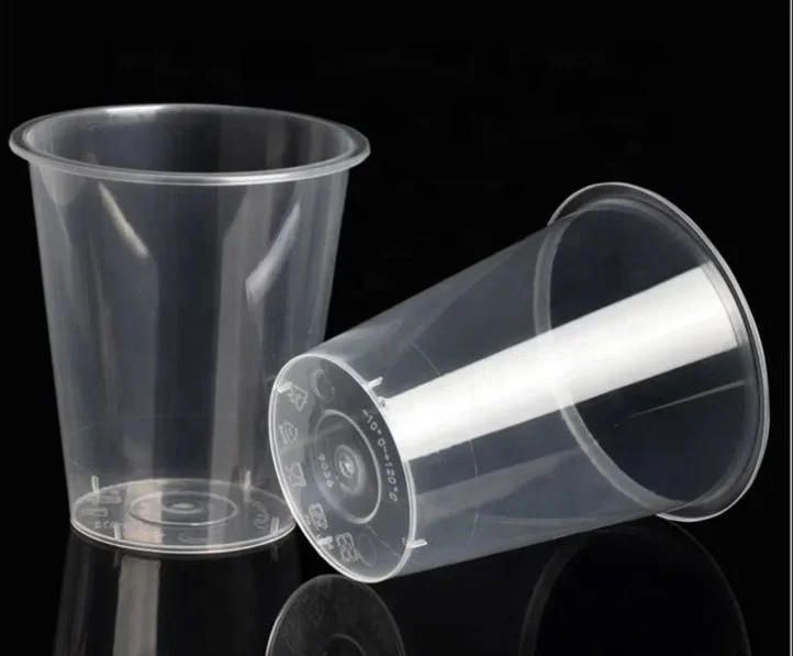 360ml clear PP injection disposable babo milk tea cup