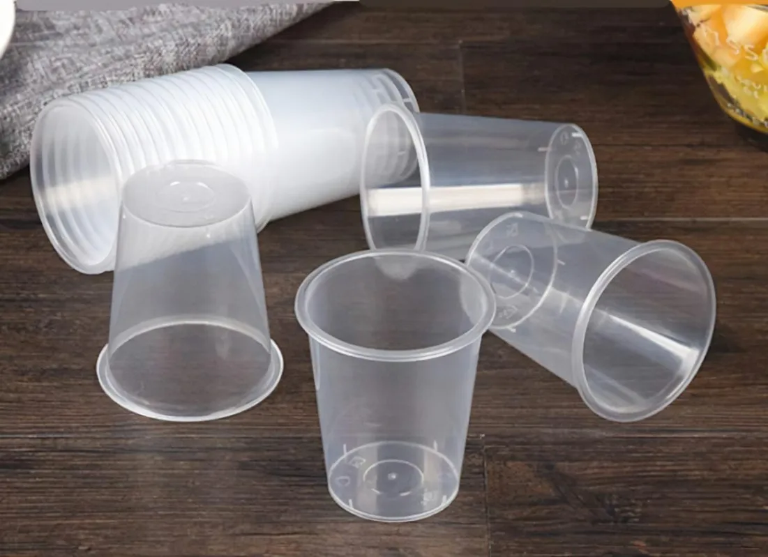 360ml clear PP injection disposable babo milk tea cup