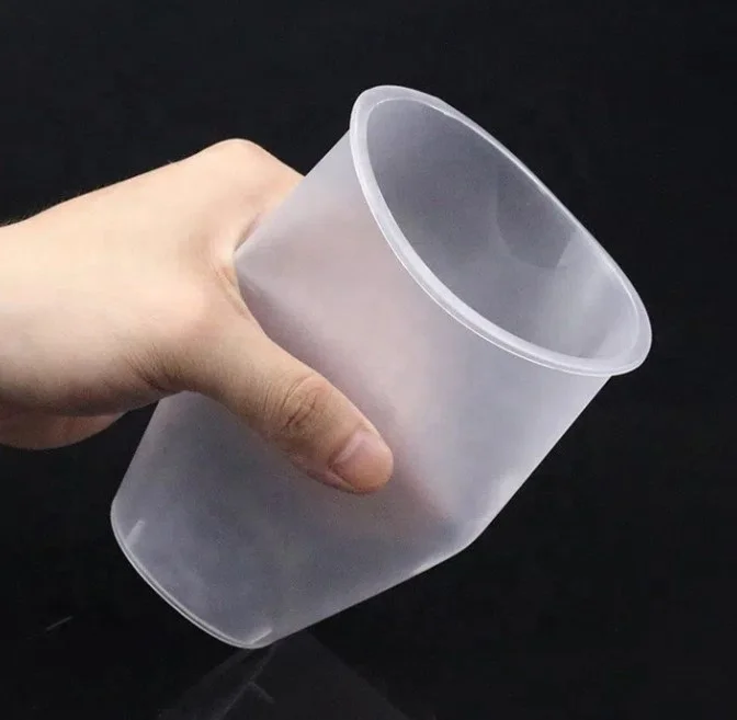 360ml clear PP injection disposable babo milk tea cup