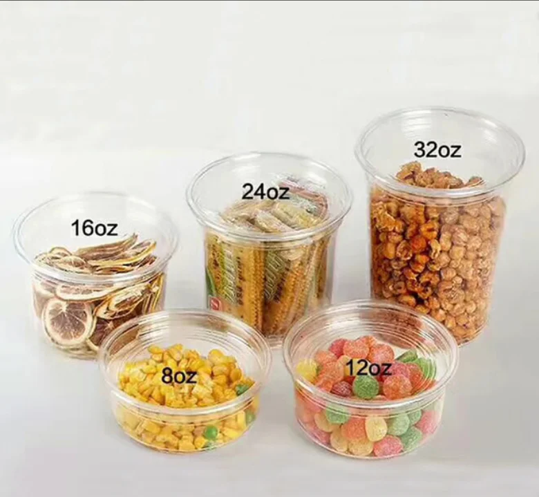 pp container 8oz 12 oz 16 oz 24 oz 32 OZ Deli food Packaging soup container cup with lid