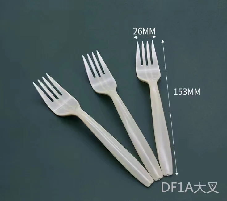 Fork Food Grade Individual Packing Fork Knife Spoon Utensil Cutlery Disposable Flatware Heavy Duty PP Plastic Forks