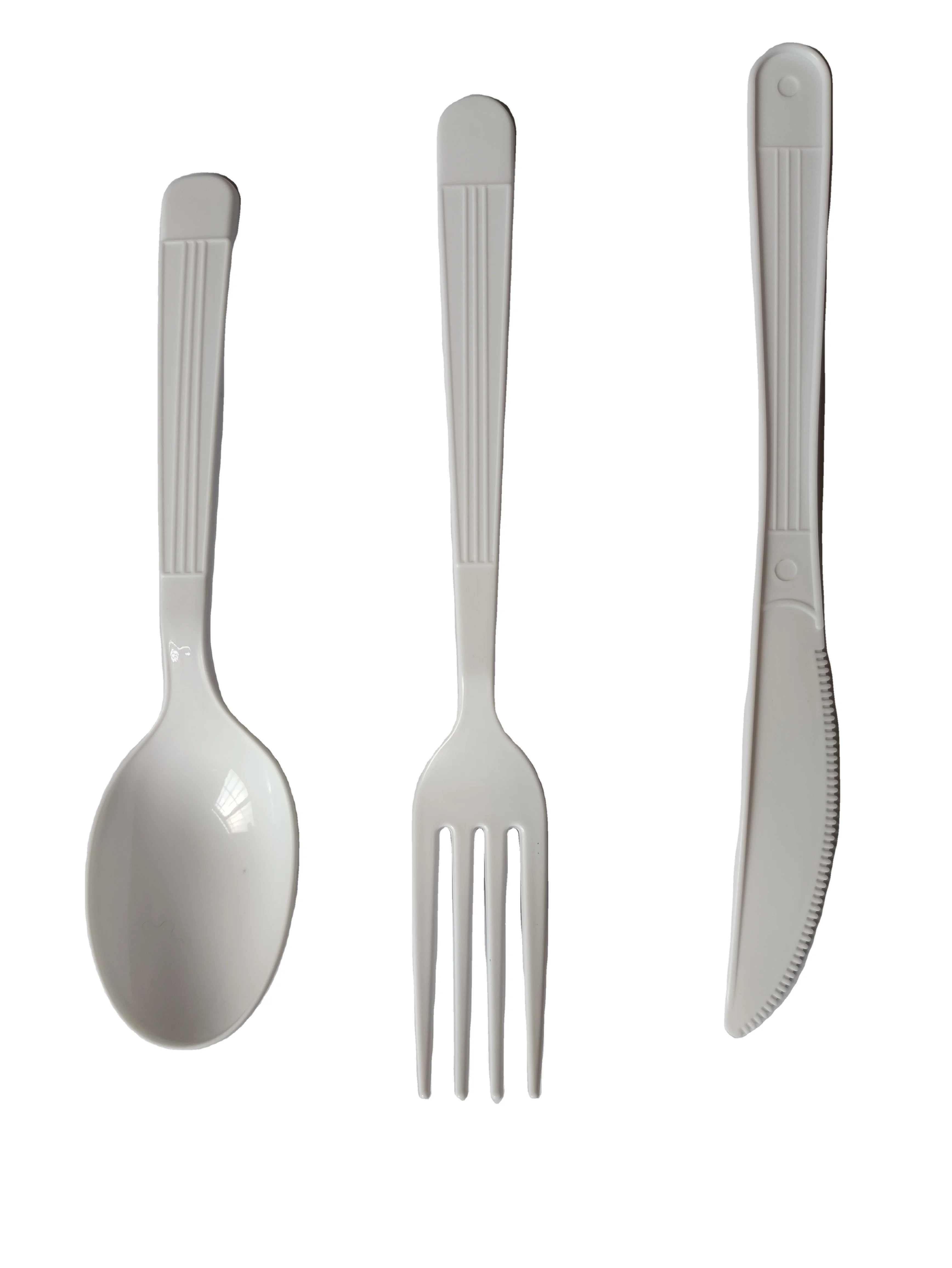 Fork Food Grade Individual Packing Fork Knife Spoon Utensil Cutlery Disposable Flatware Heavy Duty PP Plastic Forks