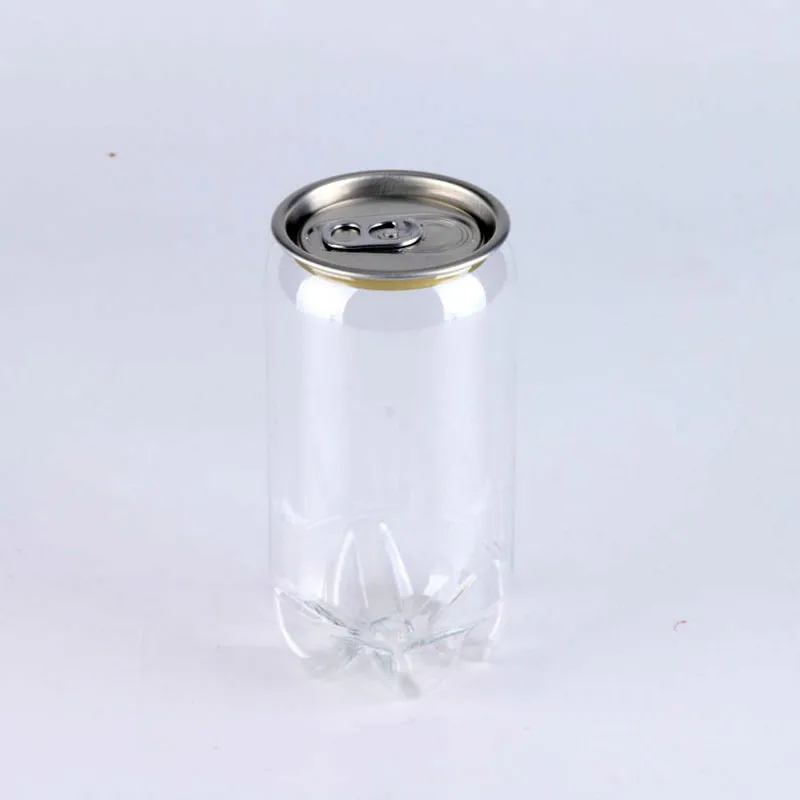 Plastic PET milk tea juice coffee beverage drink disposable bottle can