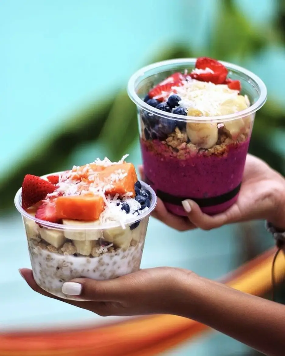 8oz 12oz 16oz 24oz 32oz PET Plastic Acai Bowl With Lid