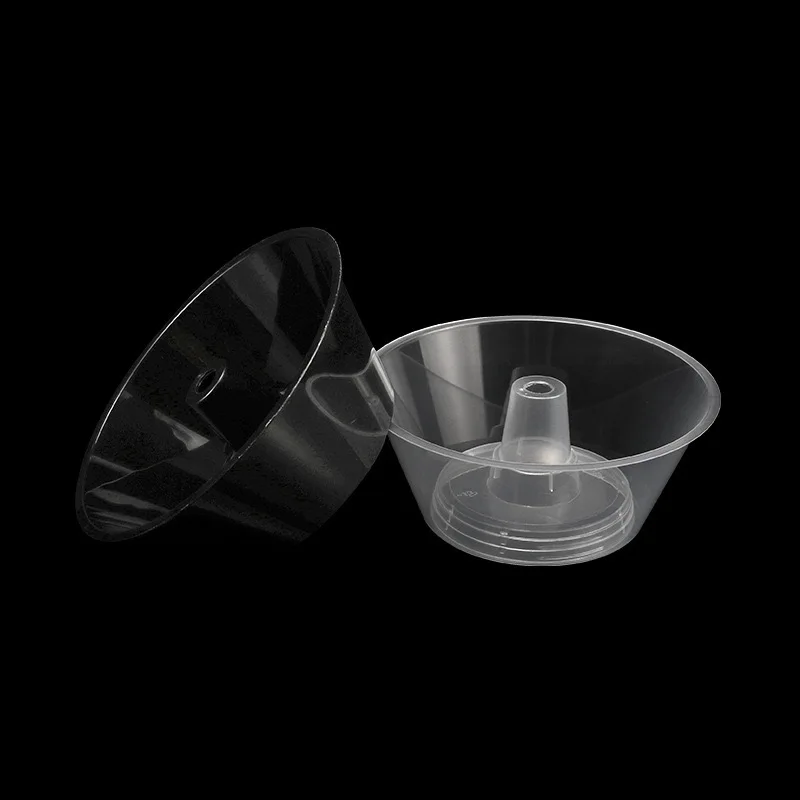 500ml clear pp plastic cup with bowl for snacks