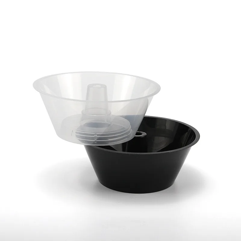 500ml clear pp plastic cup with bowl for snacks