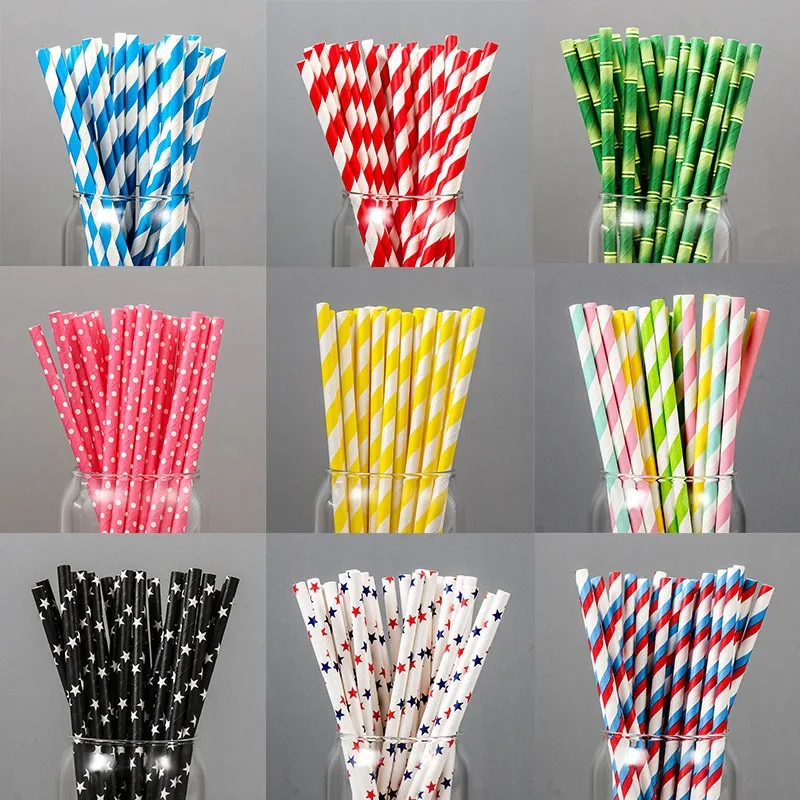 Disposable drinking straws biodegradable paper straws cup paper straw