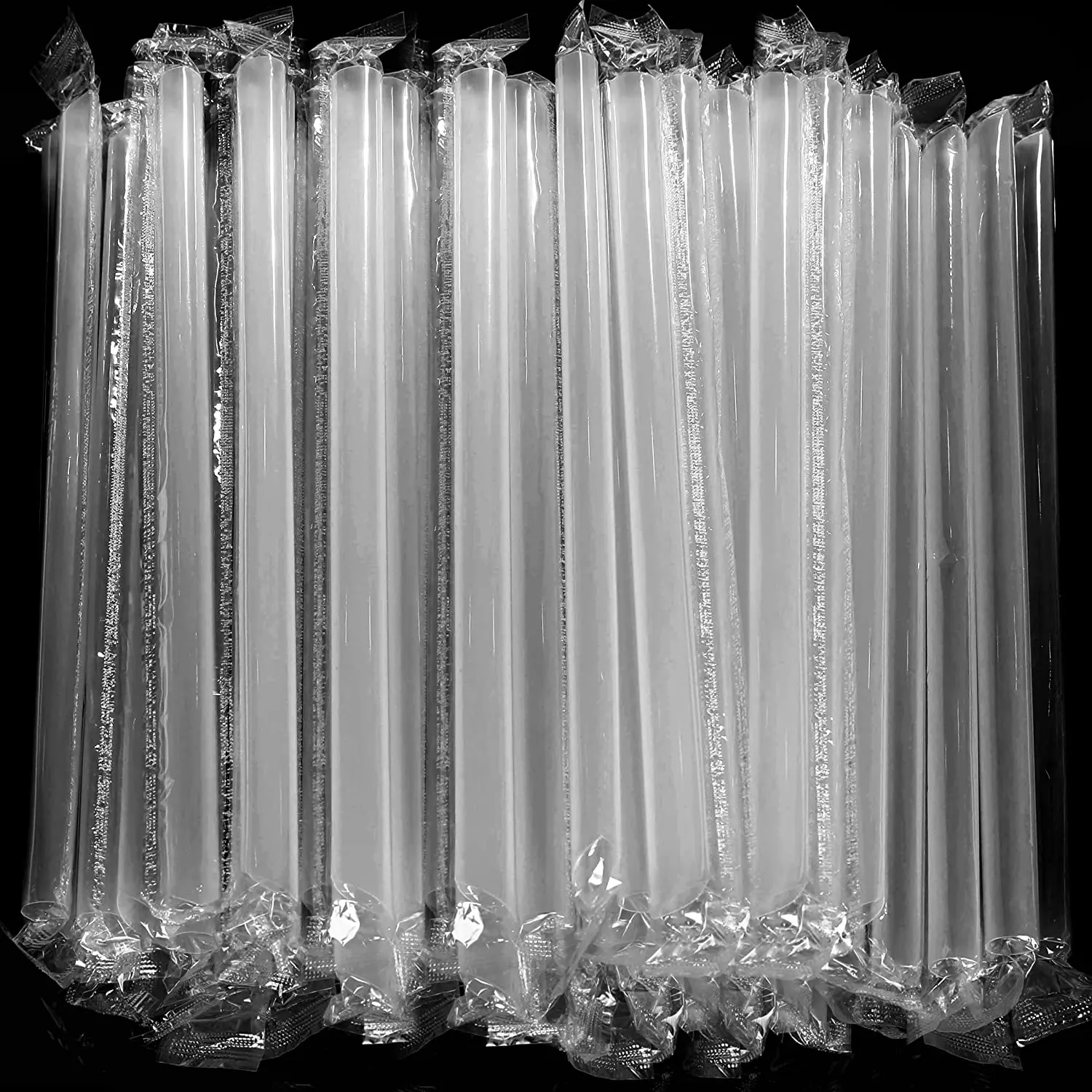 Eco-friendly Disposable Biodegradable PLA Drinking Straws Transparent Straw Individually Wrapped Straws