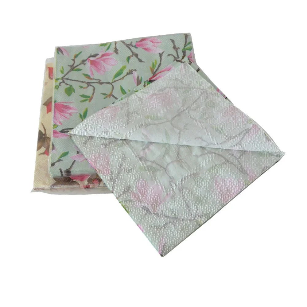 High quality paper colorful napkins custom logo design decorative serviettes napkin for restaurant hotel wedding