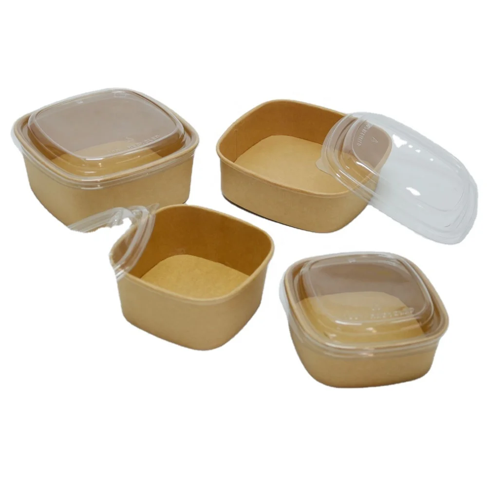 Factory Supply Take Away Square Octagonal Rectangular Paper Soup Bowl