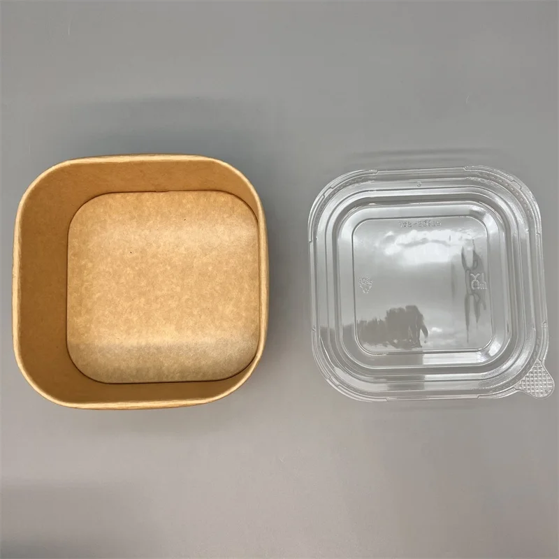 500ml 650ml 900ml 980ml 1320ml square rectangle salad paper bowls