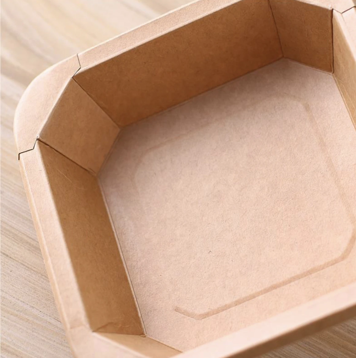 Kraft Paper Food Container Octagonal Paper Bowl