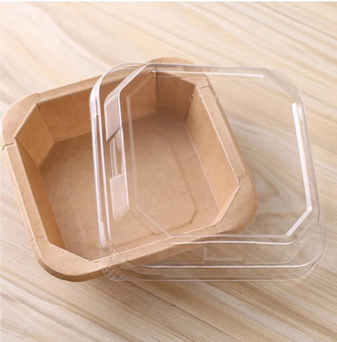 Kraft Paper Food Container Octagonal Paper Bowl