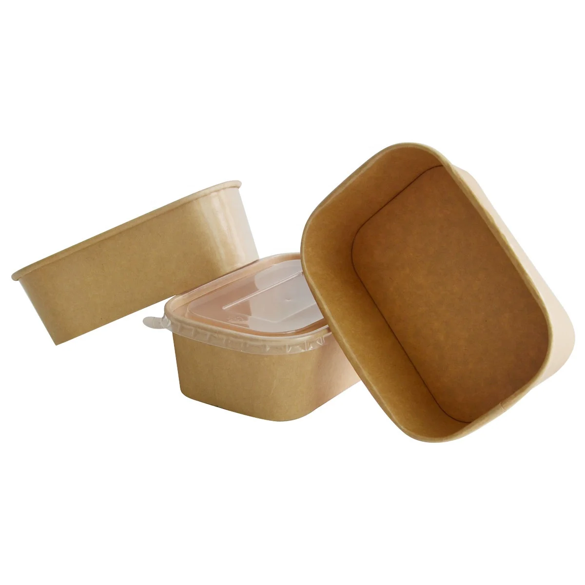 500ml 650ml 750ml 1000ml Rectangle Paper Bowl