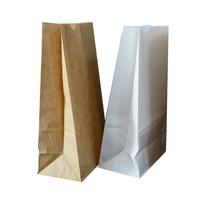 HeePack Kraft Paper Bags without Handle Customize Print Food Packaging Paper Bag