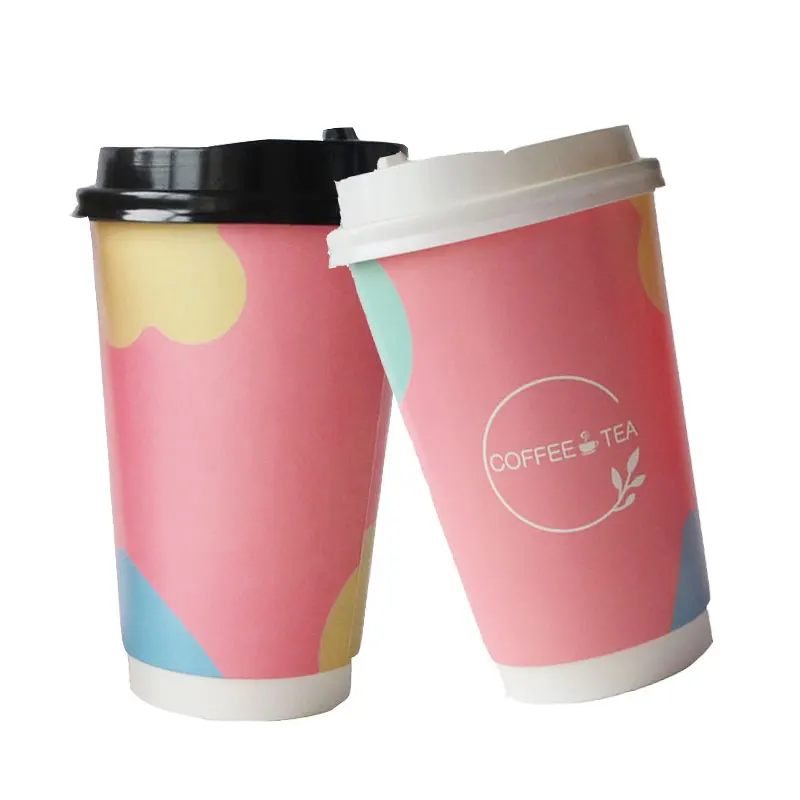 custom printed insulated paper cups Double Wall Hot Coffee Cup