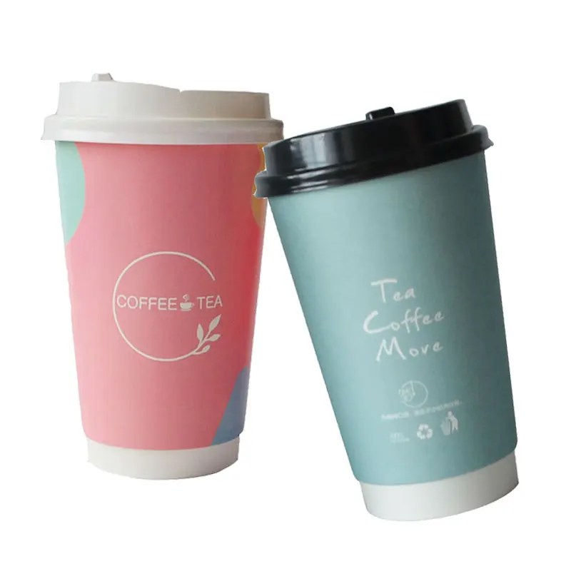 10oz kraft double wall paper cup