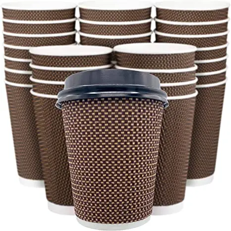 90 Top 8 oz and 10oz ripple wall corrugated paper cup