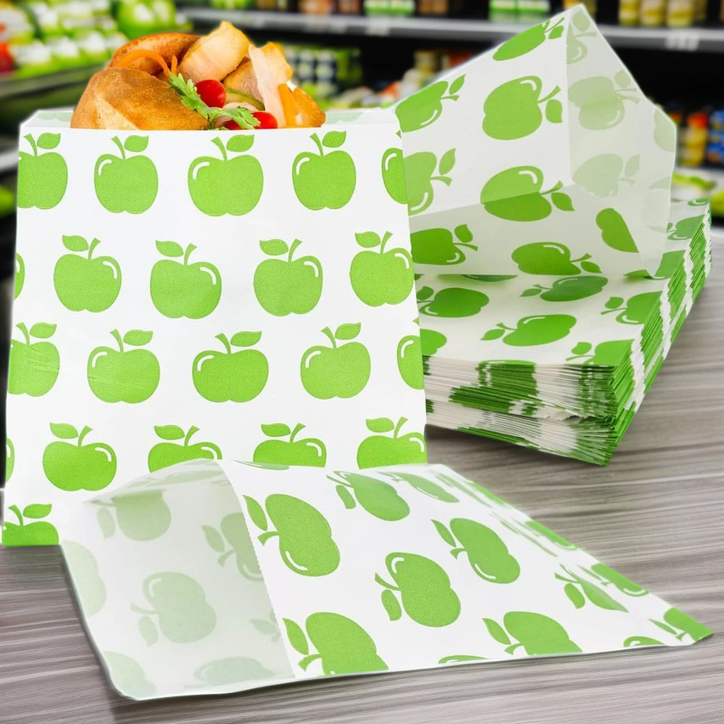 Deli Paper Bag Kraft Paper Bags Packaging Gift Food Take Away Bag Oil-proof Bag