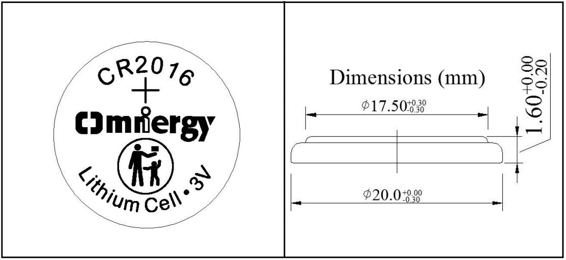 Omnergy Cr1216 Lithium Manganese Dioxide 3V Primary Button Cell Battery -  China Cell Battery and Lithium Battery price