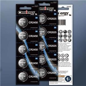 3V CR2450 Lithium-Knopfzellen-Knopfzelle 600mAh