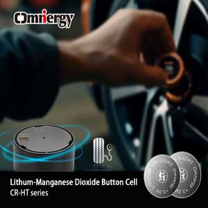 CR2032 lithium button batteries for TPMS (Tire Pressure Monitoring System)