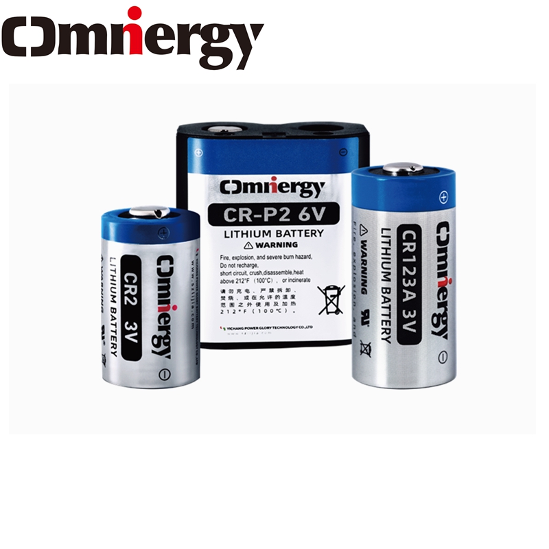 Lithium Manganese Cylindrical Battery CR-P2 6V 1700mAh Disposable Lithium Battery Specialized for Security Smoke Detectors