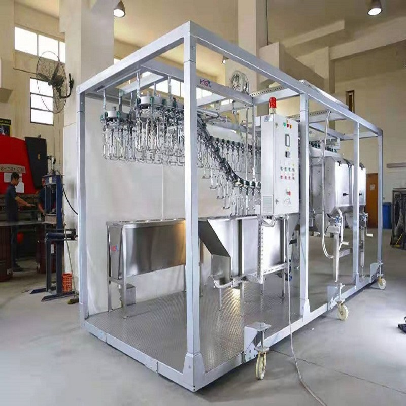 มือถือ 300-500 BPH อุปกรณ์โรงฆ่าสัตว์สัตว์ปีก