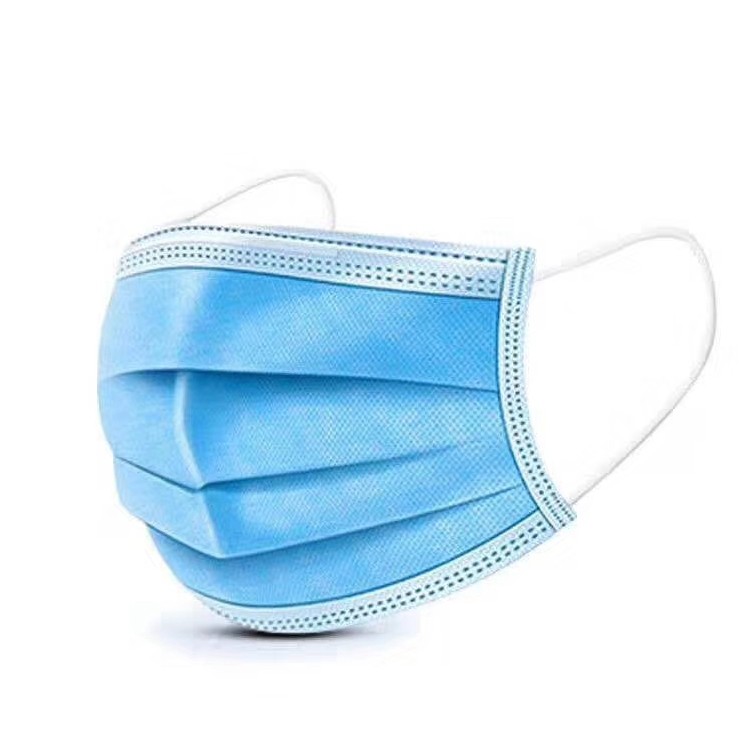 Panpansoft, Uni4star, White Blue 3 Ply Disposable Face Mask Fabric Face Mask Factory