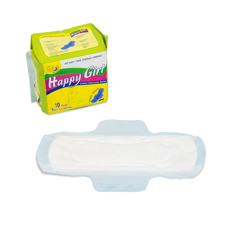 Algodão Chip para Higiene Feminina Sanitária Guardanapos Winged Lady Pad