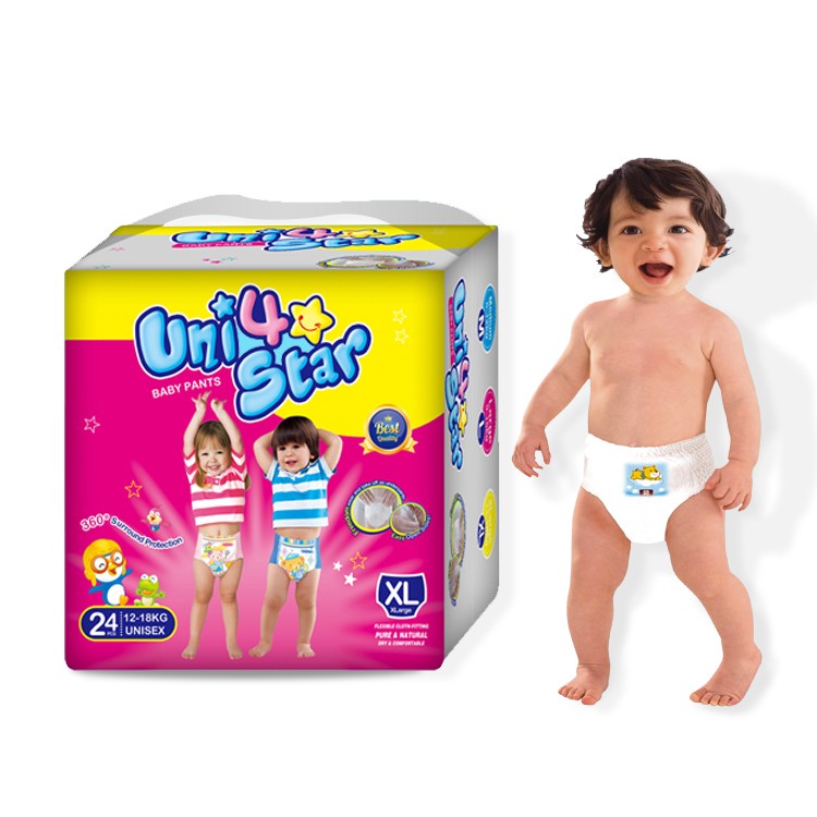 Panpansoft, Uni4star, Disposable Diaper Baby Training Pants In Bulk Factory